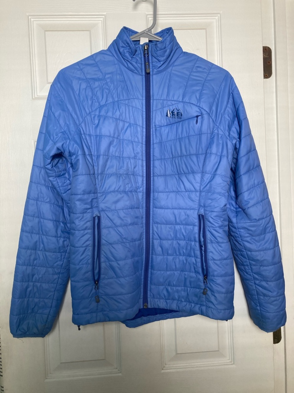 REI Light Blue Quilted Packable Jacket